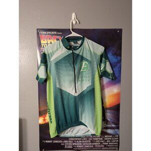 Squadra Men's Green Graphic Cycling Jersey 1/2 Zip St Louis Size L